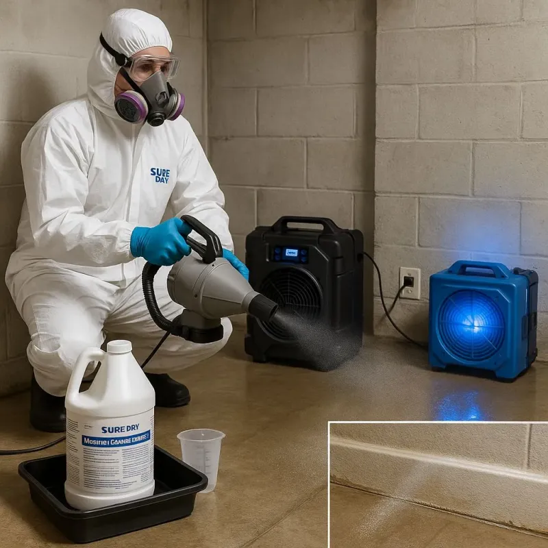 Sanitization and Odor Removal process in King and Queen Court House, VA
